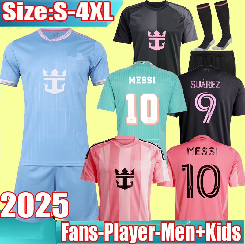 3XL 4XL 2025 2026 Inters Soccer Jerseys CF MESSIS SUAREZ 24 25 26 men kids Kit Miamis Football shirts Player Fans version uniform SERGIO