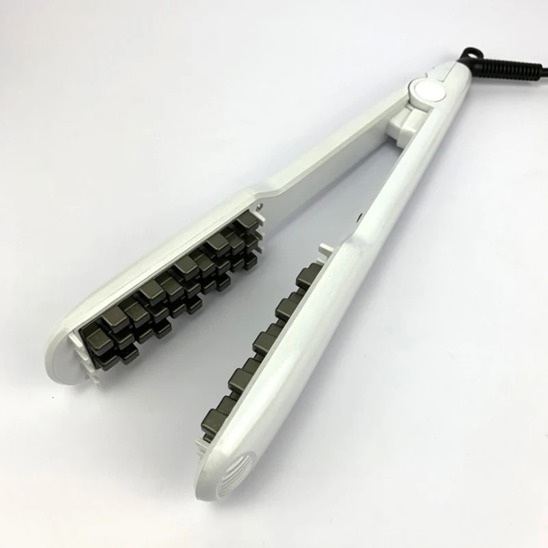 Hair Volumizing Iron Hair Straightener Ceramic Crimper Corrugated Curler Flat Iron Tool 250324