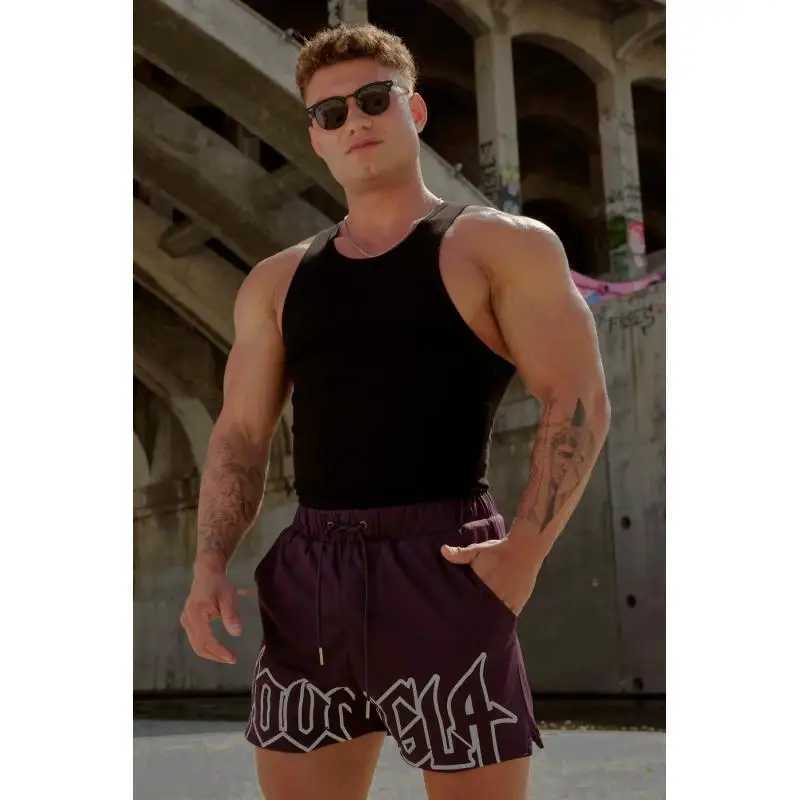 Gym sports and fitness mens shorts American style elegant clothing brand jogging outdoor running basketball training shorts beach 22pantsT250324