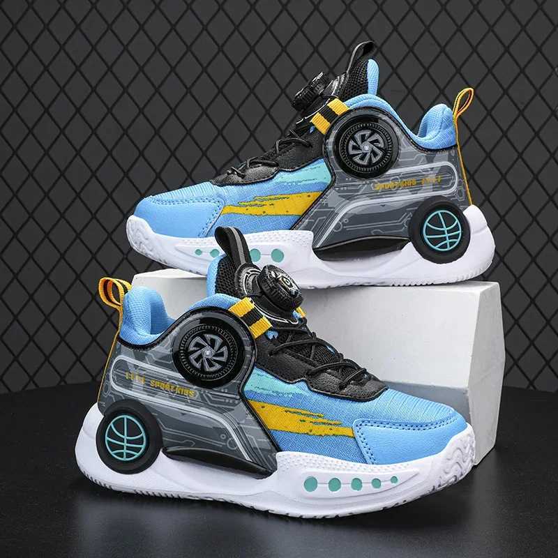 Brand childrens shoes boys basketball shoes childrens casual sports shoes black boys sports shoes outdoor running sports shoes W250324