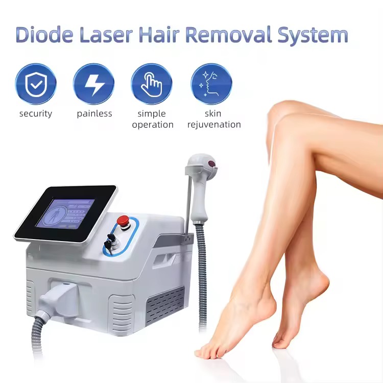 Professional Ice Titanium Painless 808 Diode Laser Hair Removal Machine ICE Platinum Hair Removal Laser Remove Hair Device