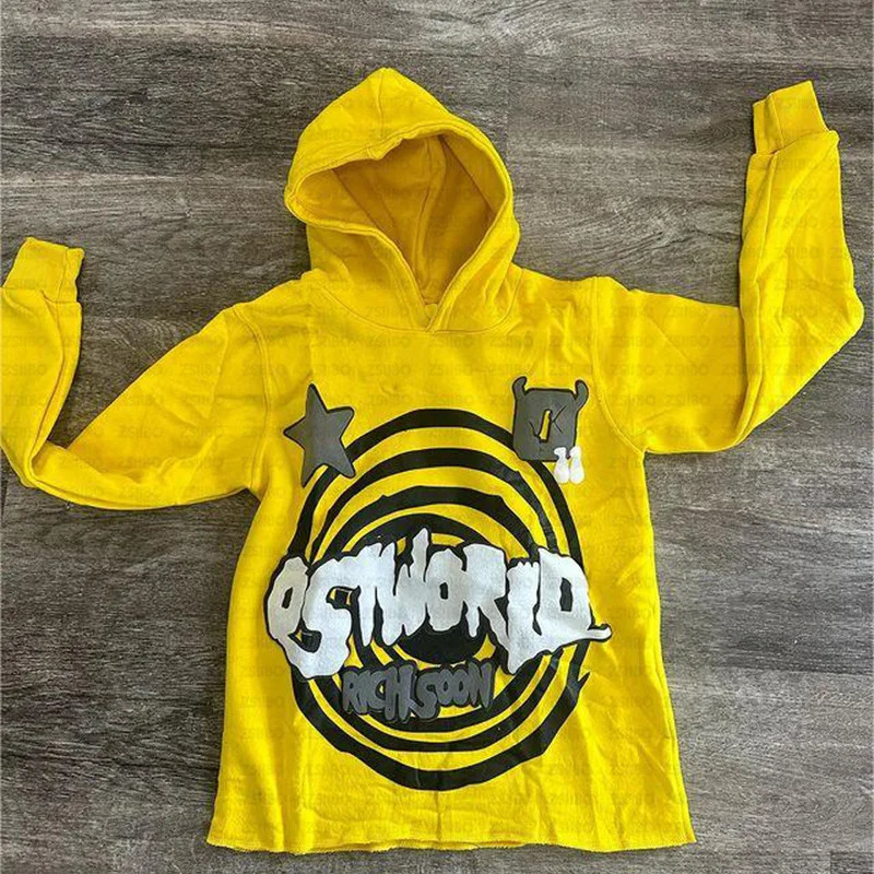 Harajuku jacket anime printed mens hooded sweater oversized long sleeved zipper top casual 250318