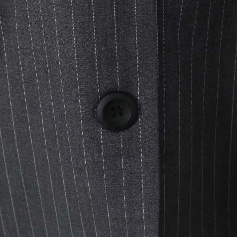 Autumn Women's Detachable Splice V Neck Woman Coats Fashion Striped Loose Long Sleeve Blazer Jacket Women Suit