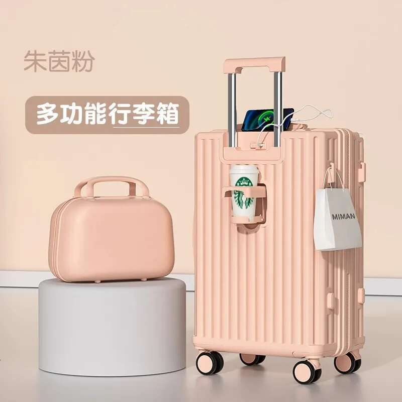 New Lage Suitcase Trolley 20 Inch 24 26 28 Large Capacity Mother and Child Suitcases Travel Password Box Durable Trunk