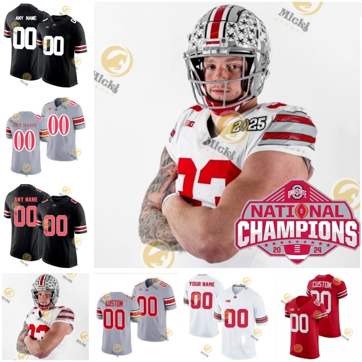 Carnell Tate Jermaine Mathews College FootBall Jersey Max Lomonico Zen Michalski MitchellMelton Hero Kanu College Jerseys