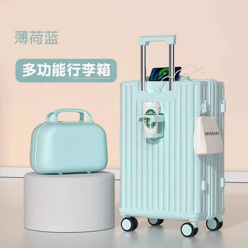 New Lage Suitcase Trolley 20 Inch 24 26 28 Large Capacity Mother and Child Suitcases Travel Password Box Durable Trunk