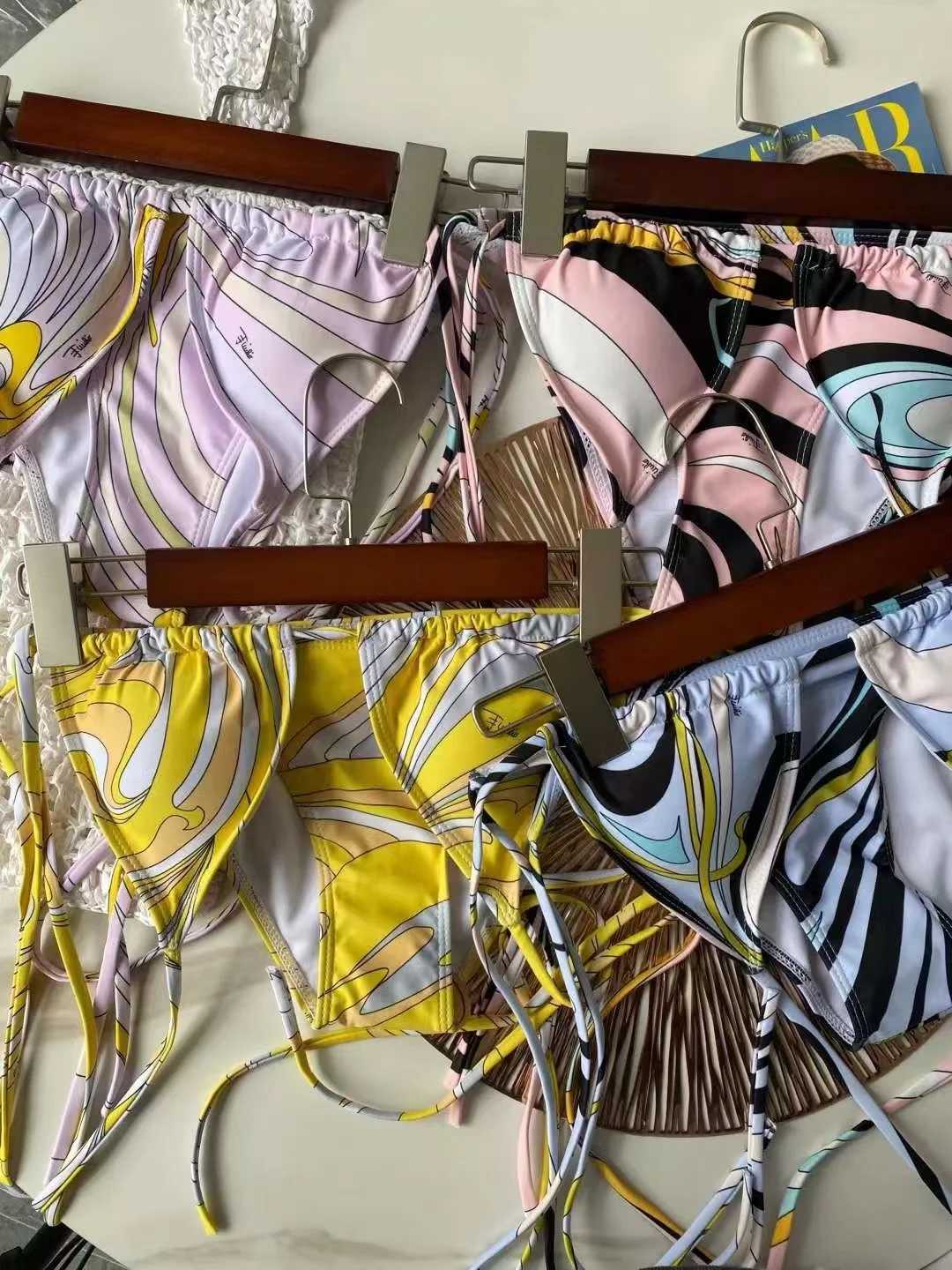 2025 striped bikini womens swimsuit sexy swimsuit beachwearXJ250324