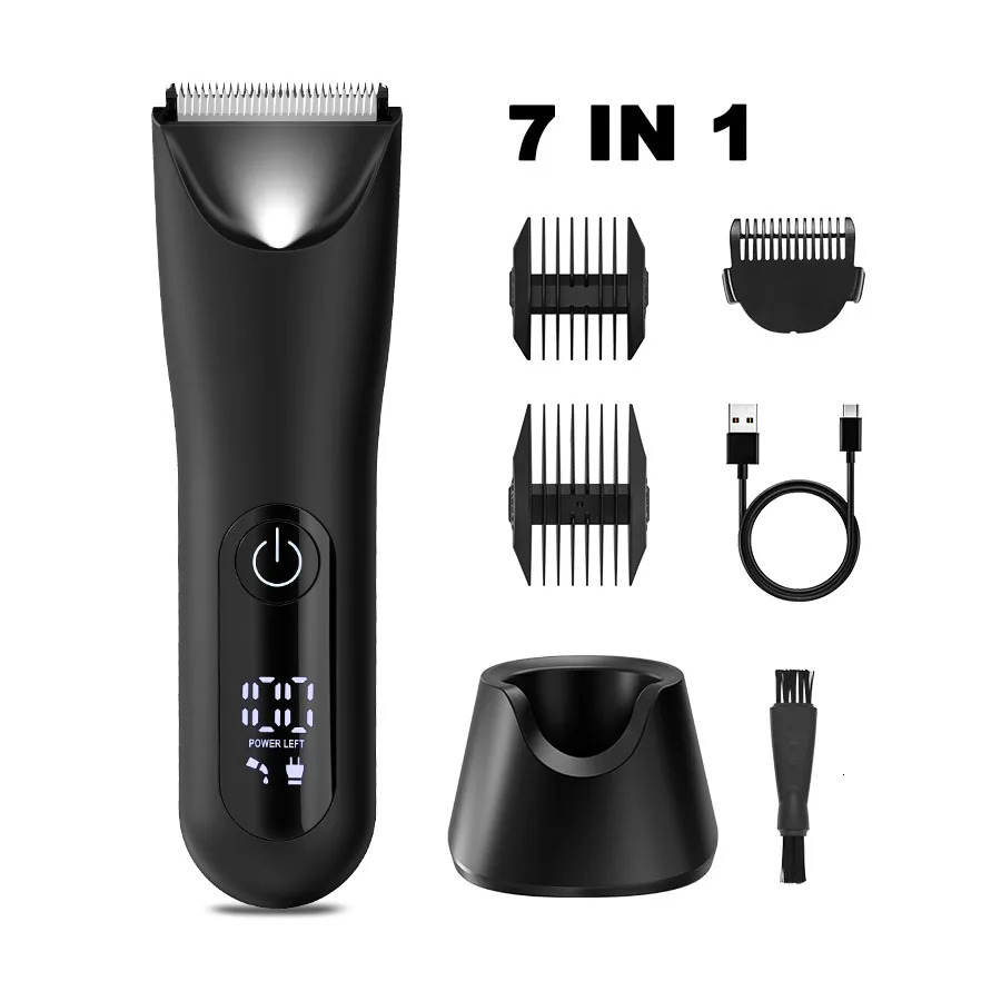 The Ballber Pro Electric Groin Body Hair Trimmer for Men - Mens Body Groomer Kitfor Privates -Shaver for Hard to Reach Areas 250324