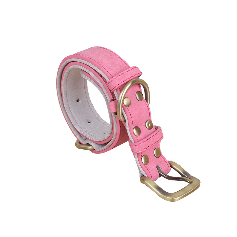 Soft & Strong PU Cat Collar with Retractable Strap and Premium Alloy Clasp Unisex Design