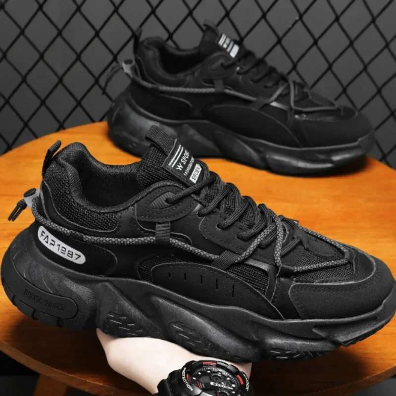 Fashion Men Sneakers Spring Breathable Comfort Air Cushion Running Shoes Outdoor Non Slip Wear-resistant Walking Shoe atillas