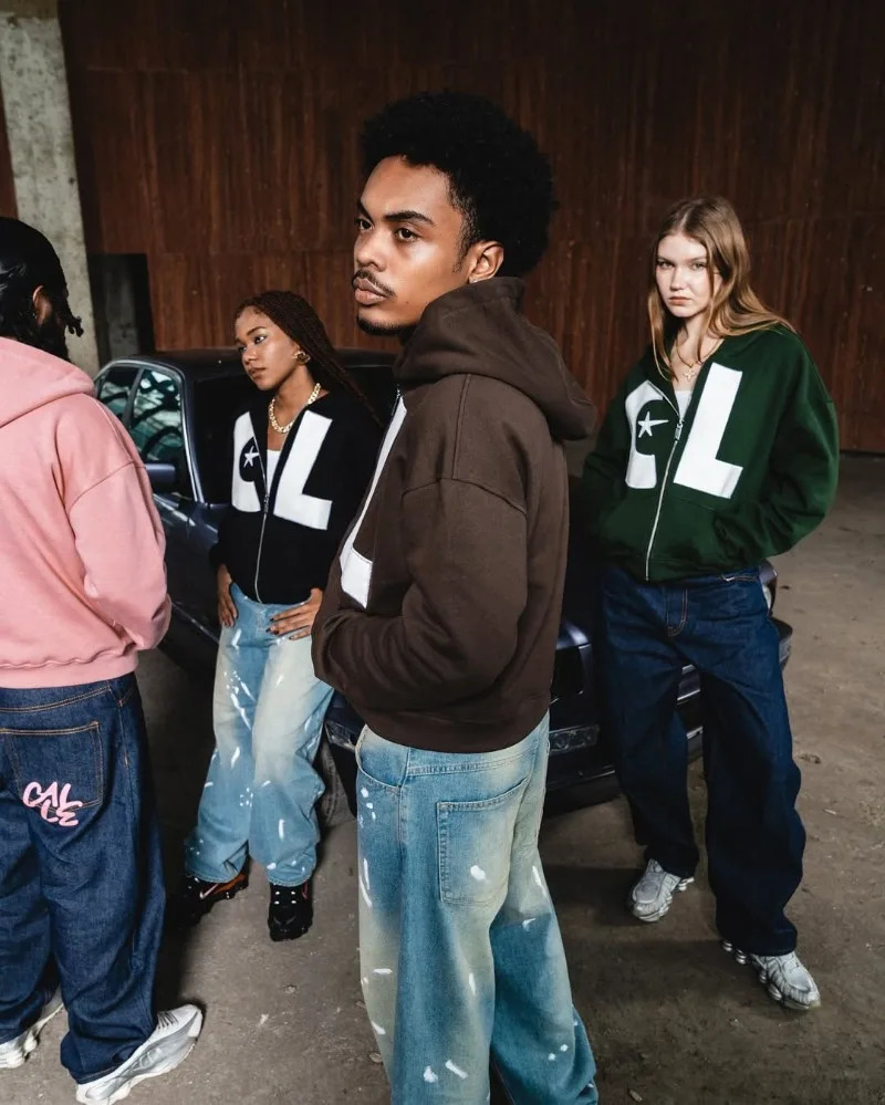 Retro Harajuku Fashion Letter Embroidered Zipper Hoodie Mens Y2k Gothic Punk American Oversized Sportswear Womens Jacket 250318