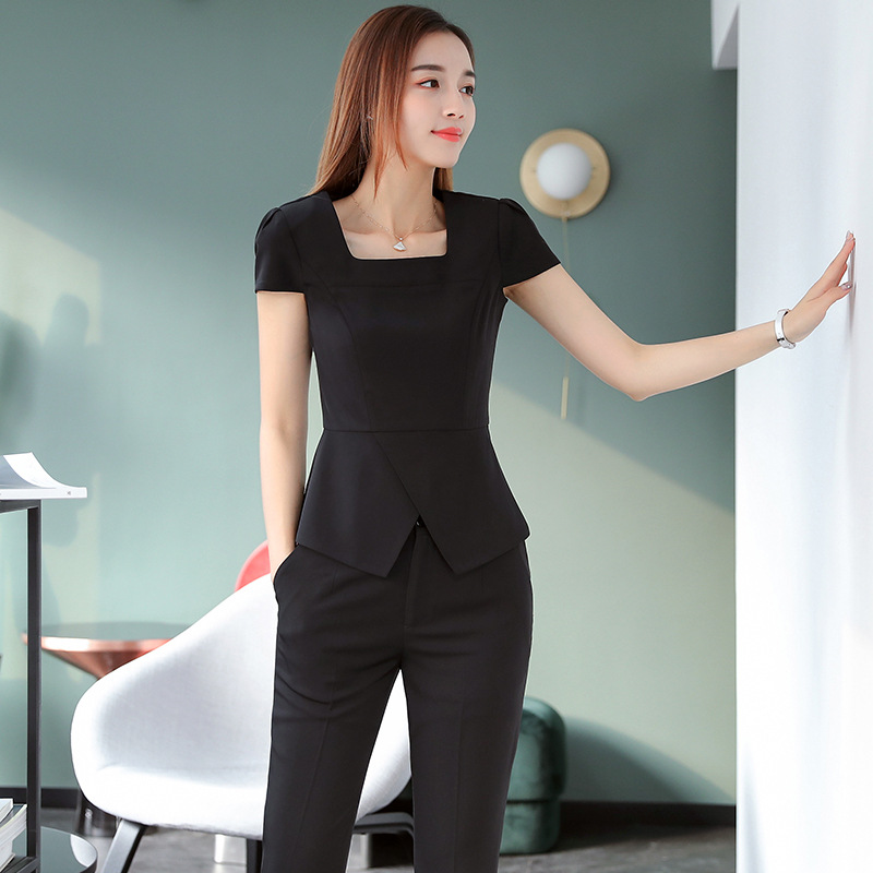 X323Summer new professional wear for women, skirt, short-sleeved suit, workwear