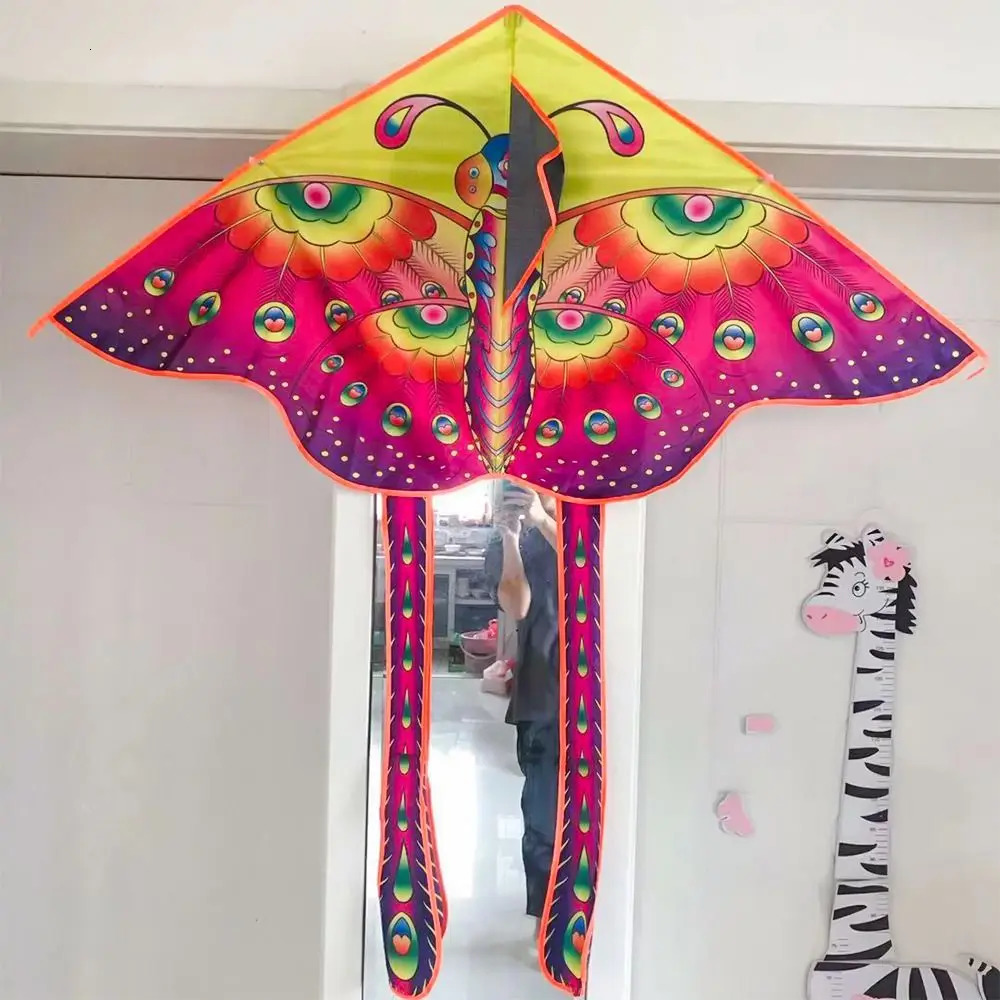 Parents and children with handle strings outdoor fun kite toys sports childrens flying butterfly 250321