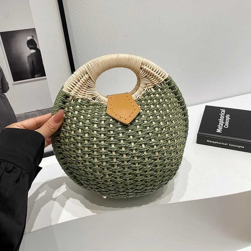 Casual grass womens spherical handbag personalized fashionable popular high-quality womens handbag spring/summer 2025 new item Z250324