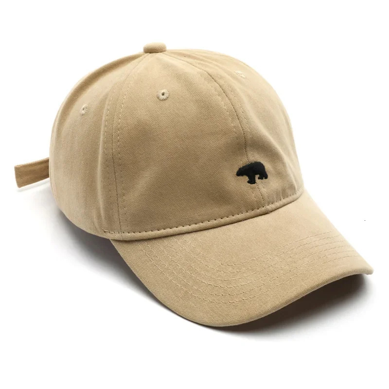 Womens and mens summer baseball caps polar bear embroidery hiphop snap caps cotton sun hats unisex casual Visor hats 250318