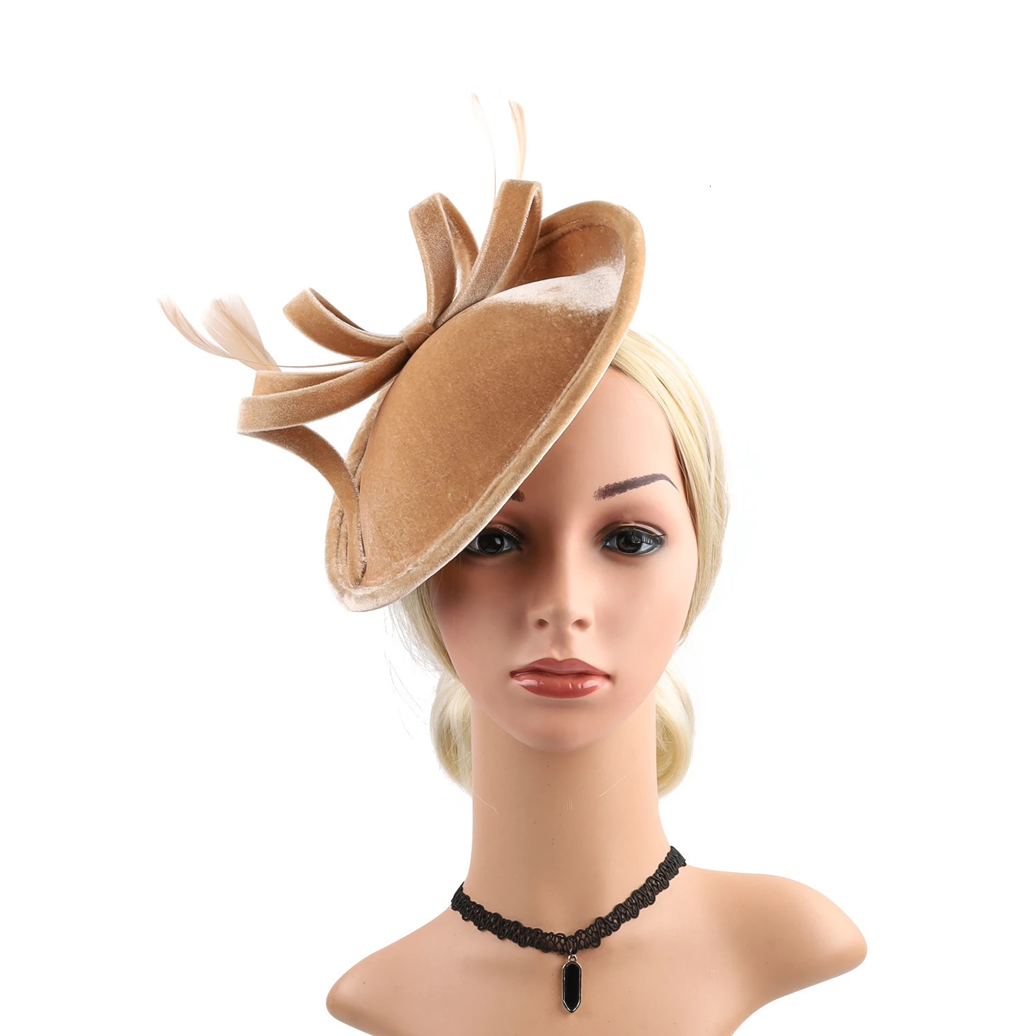 kentucky Huge Bowknot velvet Hat wedding Headband for Women Lady Cocktail Tea Party Accessories 250324