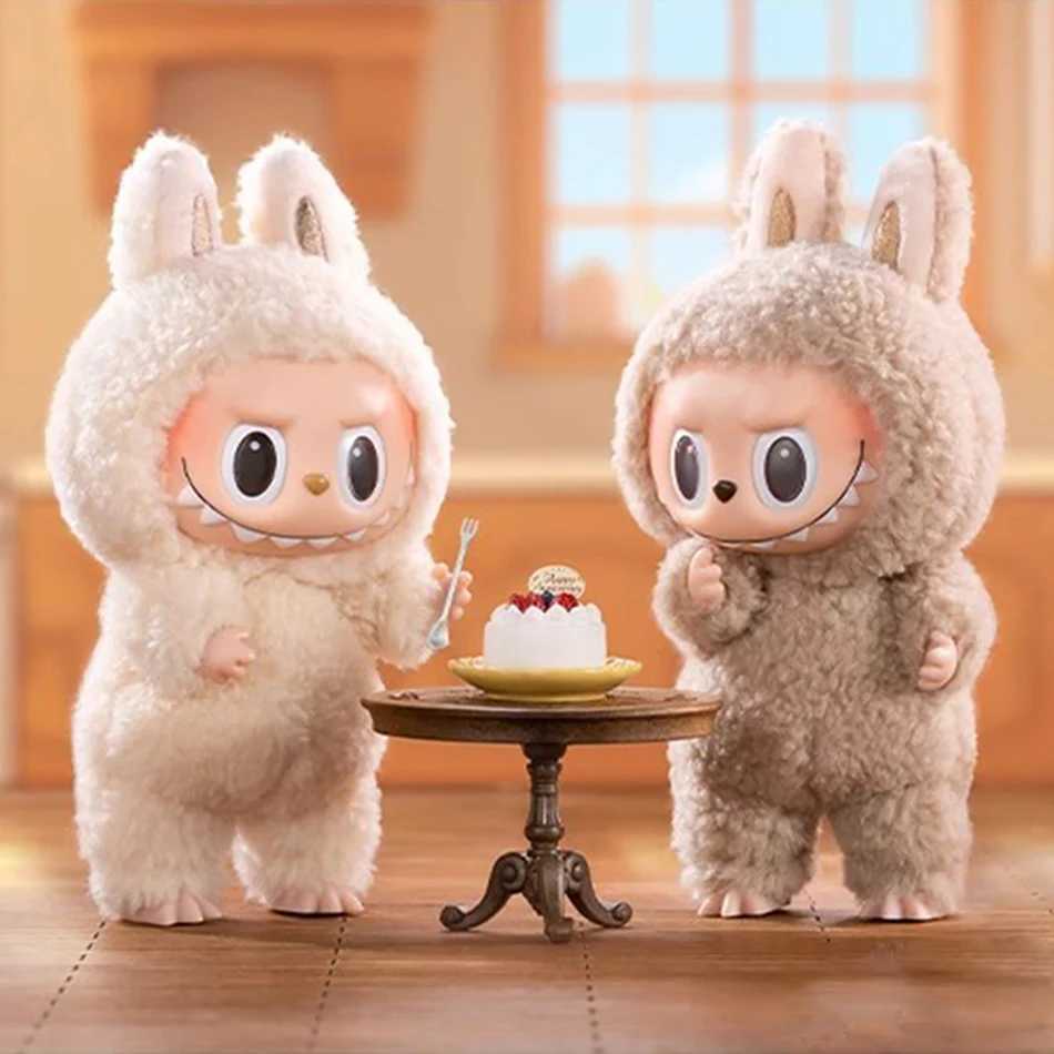 Labbubu blind box shaped pendant toy cute cartoon keychain accessories charm keychain decorative bag decoration childrens giftT250325