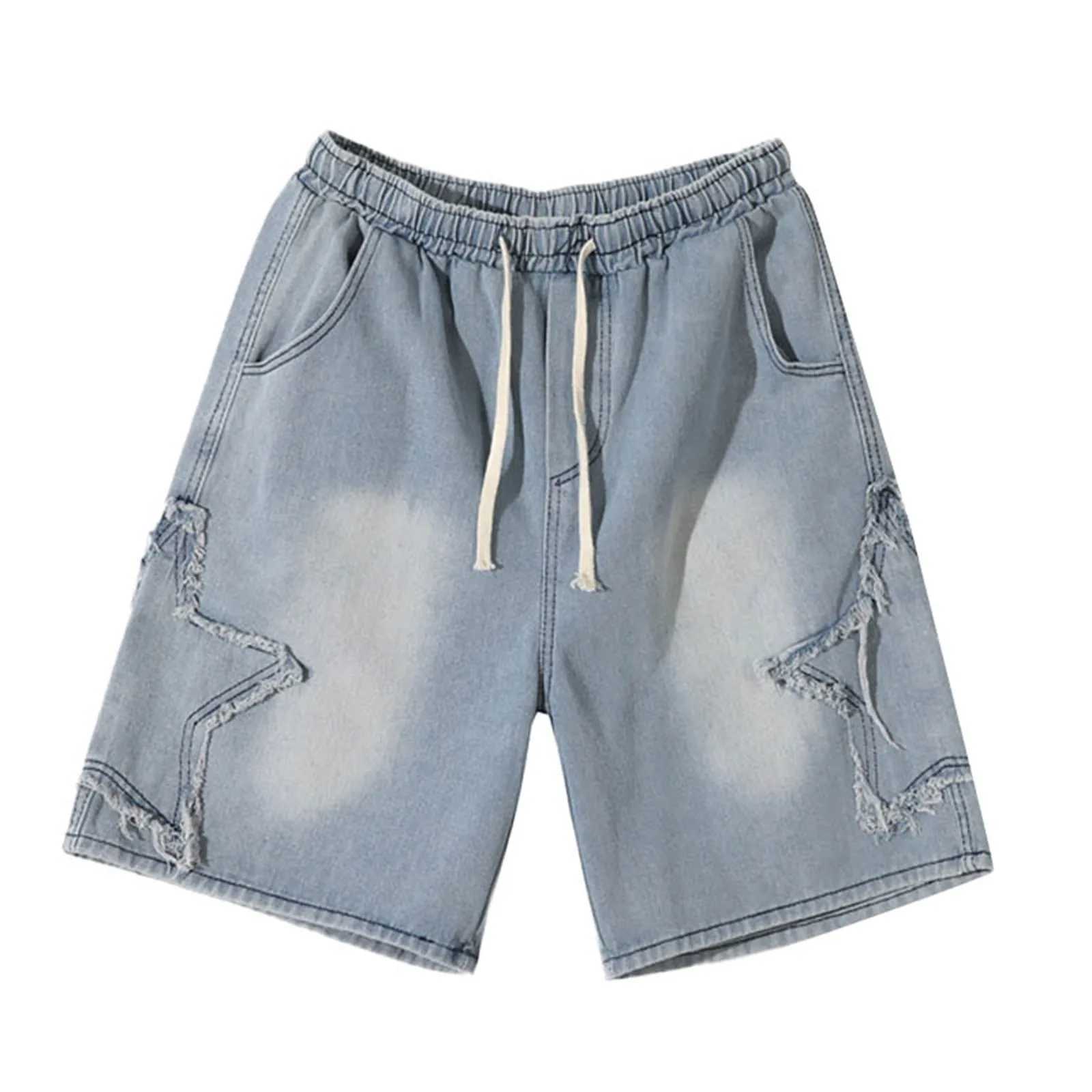 Summer casual workwear shorts mens loose sports pants Mens Denim Shorts Summer Design Casual Hip Hop Everything mens clothing T250603