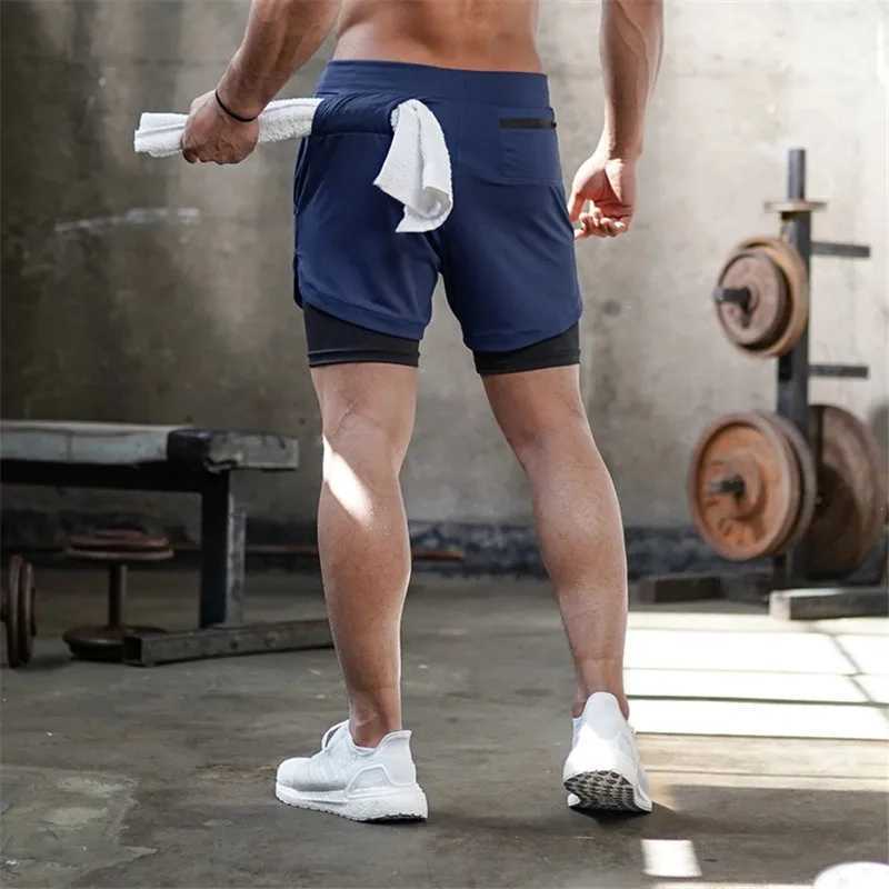 M-5XL Mens 2-inch Street Fitness Shorts White Breathable Slow Running Shorts Fitness Quick Dry Casual Running Shorts W250324