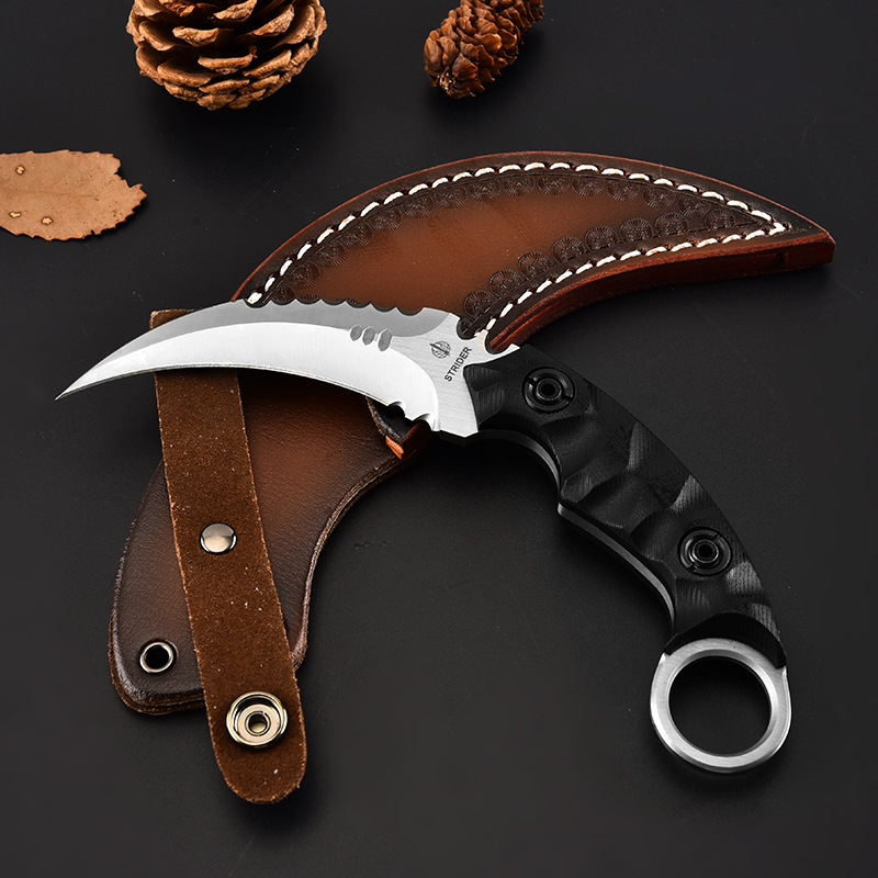 Karambit Shadow K sheath G10 handle D2 claw knife outdoor knifes small claw knifes sharp outdoor camping tactical knife
