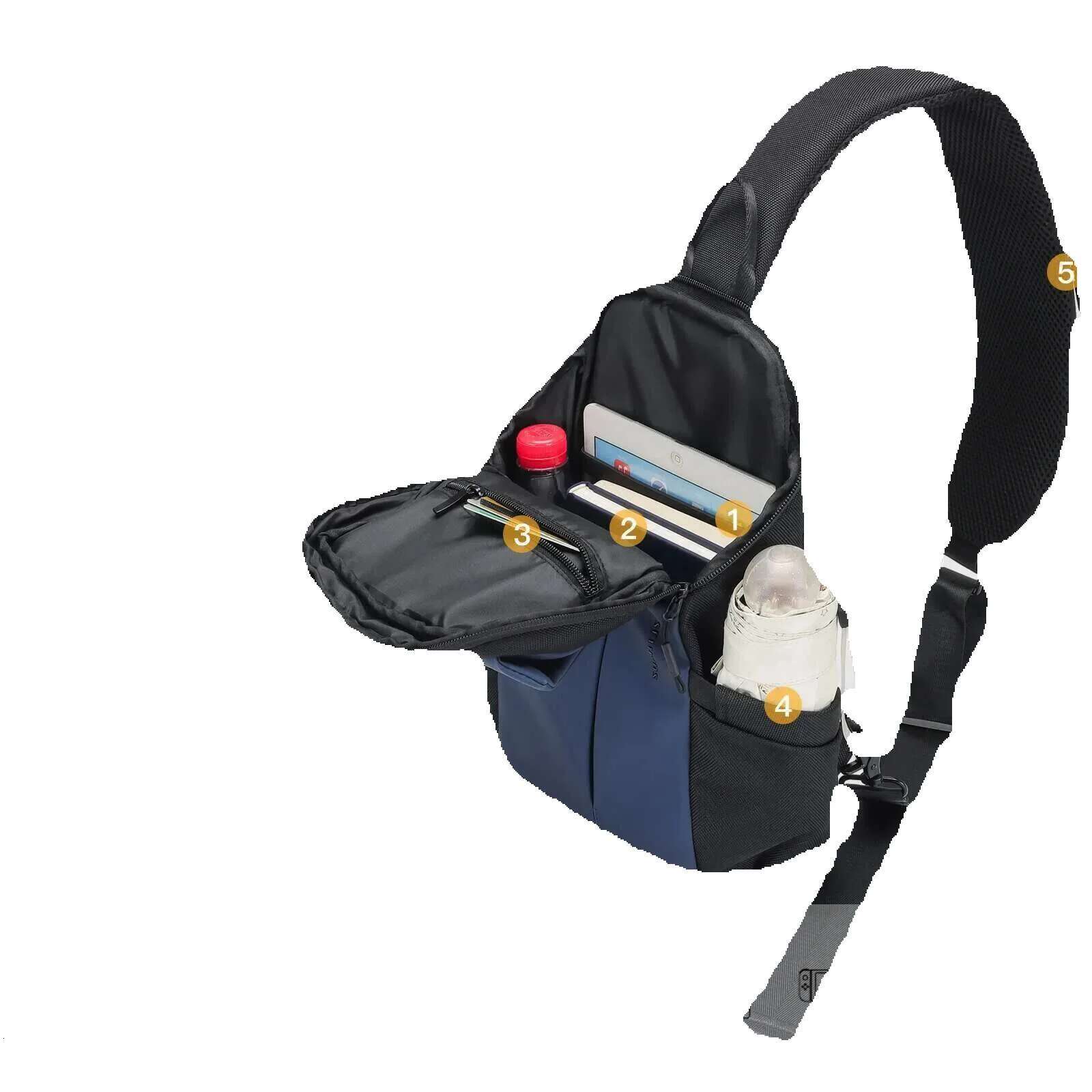 Waterproof Crossbody Bag Anti-Theft Travel Sing Bag Brand Male Chest Pack Men's Single Shoulder Backpacks With Phone Pocket