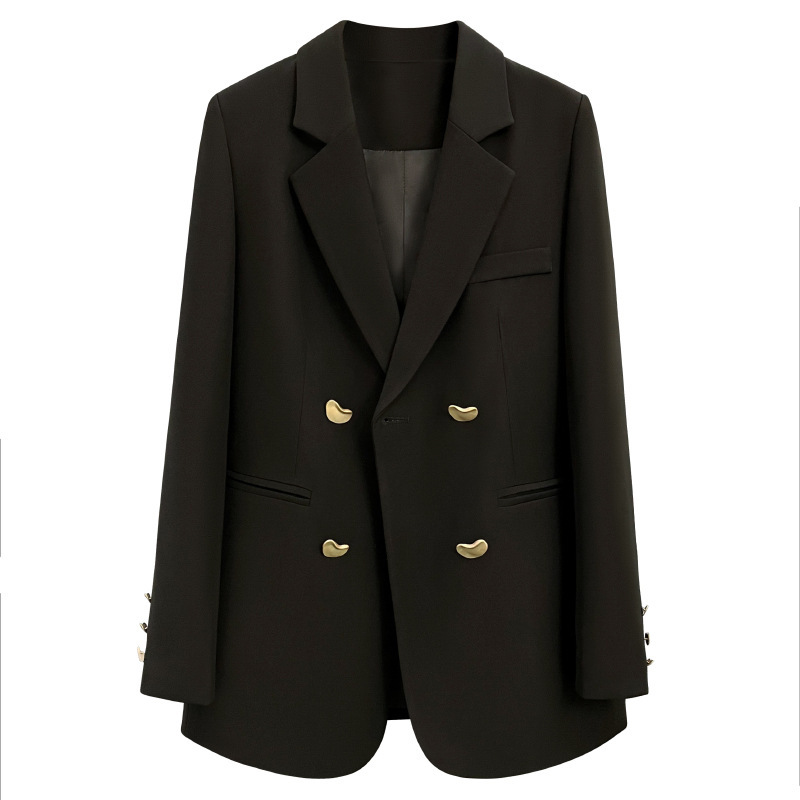 G3241Elegant French Textured Women's Suit Jacket - British Inspired Fashion