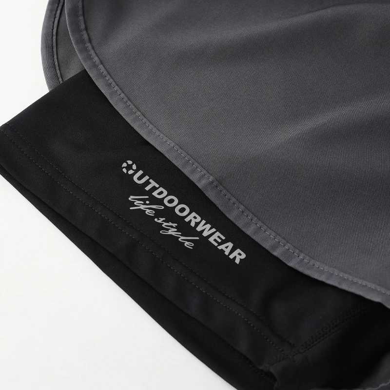 Mens sports shorts 2-inch double-layer brand beach casual shorts letter printing marathon running five pairs of pants quick drying gym shorts W250324