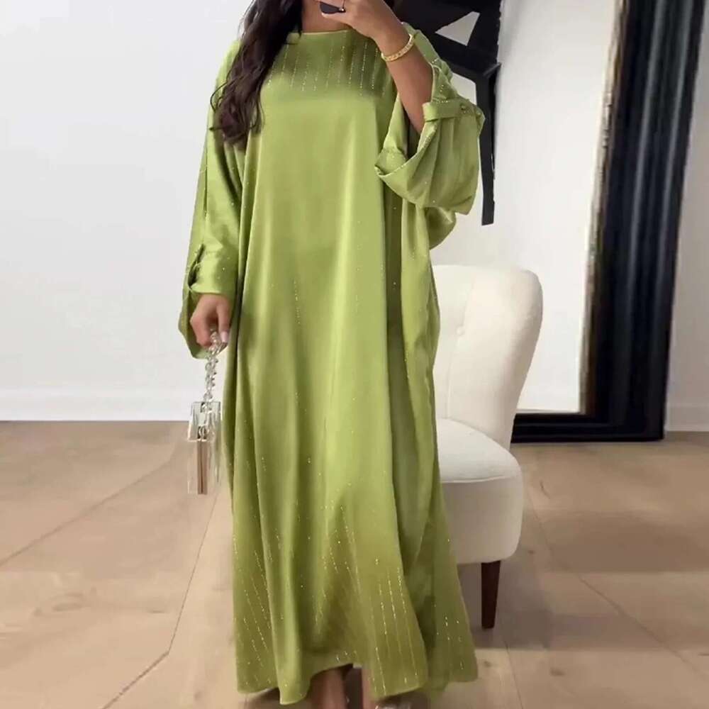 2024 Dubai Abaya Dress for Muslim Women Ramadan Eid Saudi Arabia Party Jalabiya Clothing Islamic Turkey Modest Long Robe
