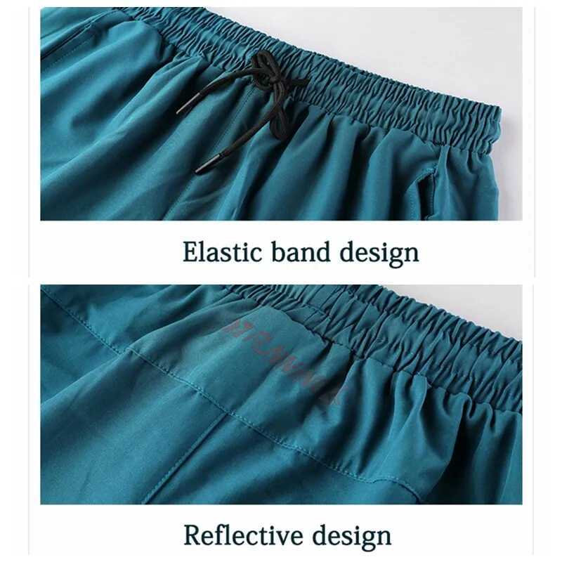 Sports shorts mens running summer cooling thin quick drying basketball loose fitness training casual Capris shorts W250324