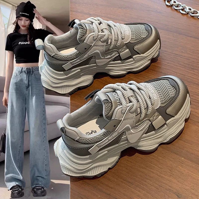 new Free shipping designer Running Shoes vintage sneakers sport outdoor Massage black woman shoes