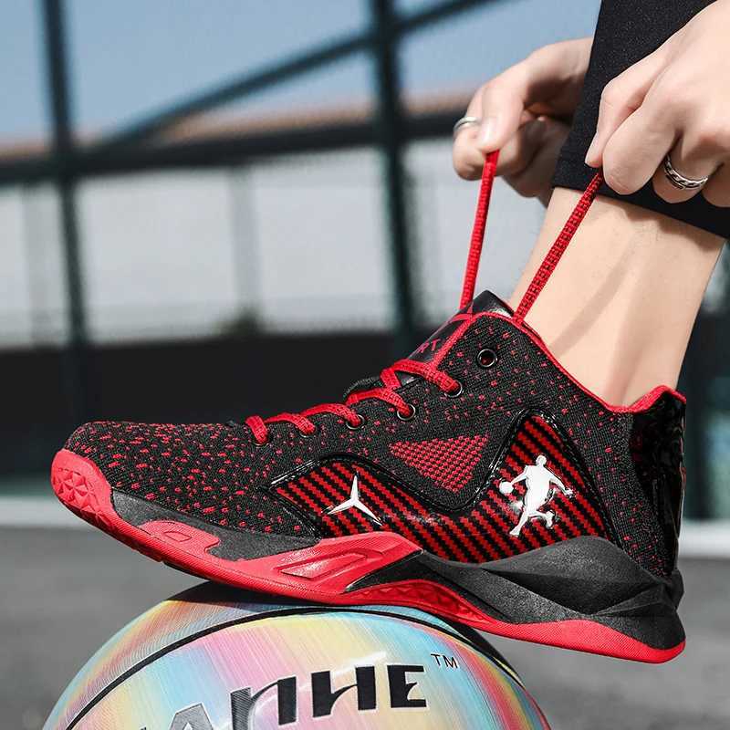 Mens and womens basketball shoes unisex breathable and anti slip training shoes mens sports basketball shoes W250324
