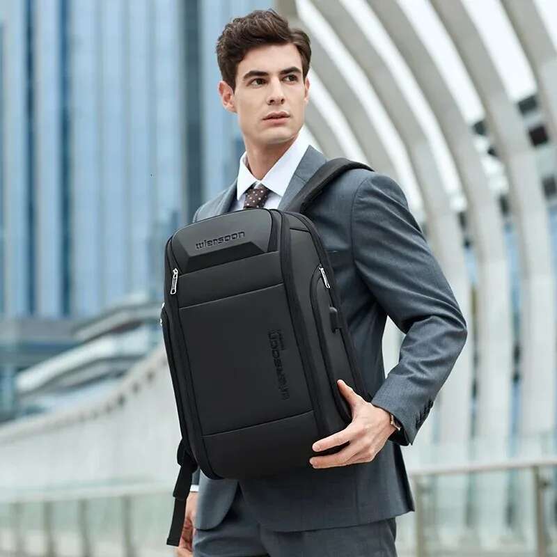 Multi Functional Business Waterproof Lockable Anti-Theft Breathable Backpack USB Charging Large Capacity Travel Bag