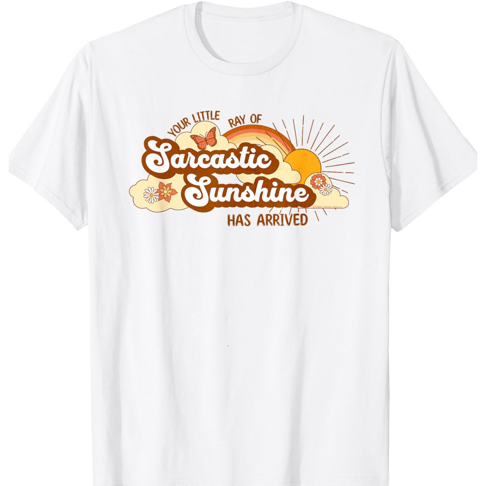 T shirt for Mens Funny Your Little Ray of Sarcastic Sunshine Has Arrived Graphic Tee Casual Tops Clothes Short sleeve cool