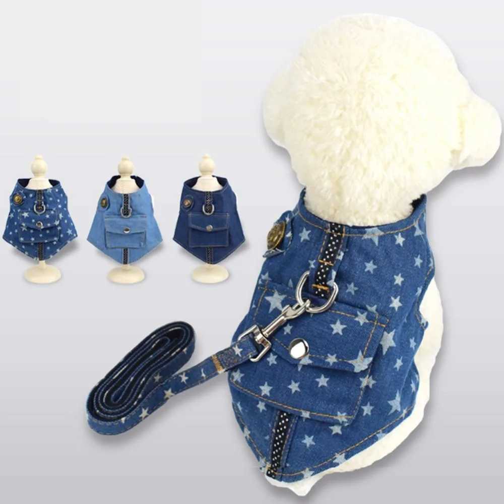 Pet dog harness and belt set suitable for Chihuahua puppies mini nylon mesh puppies cat harnesses vests floral prints walking lead harnesses X250326