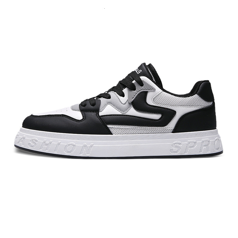 2025S New Trend Designer Men S Summer Mesh Breathable Board Black And Versatile Casual Sports Leather Small White Shoes Men S