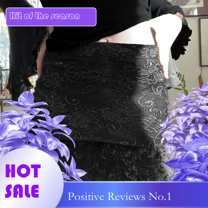 Dongdumaoyi Nieuwe Chinese Stijl Bont Patchwork Bodycon Rok Sexy Hot Meisje Kant Getextureerde Midi A