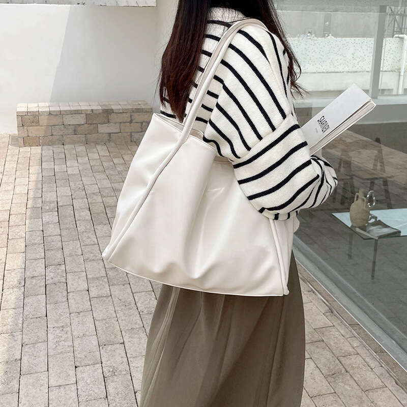 fa Korean handbag women's new portable Tote niche design versatile large capacity one shoulder casual underarm bag