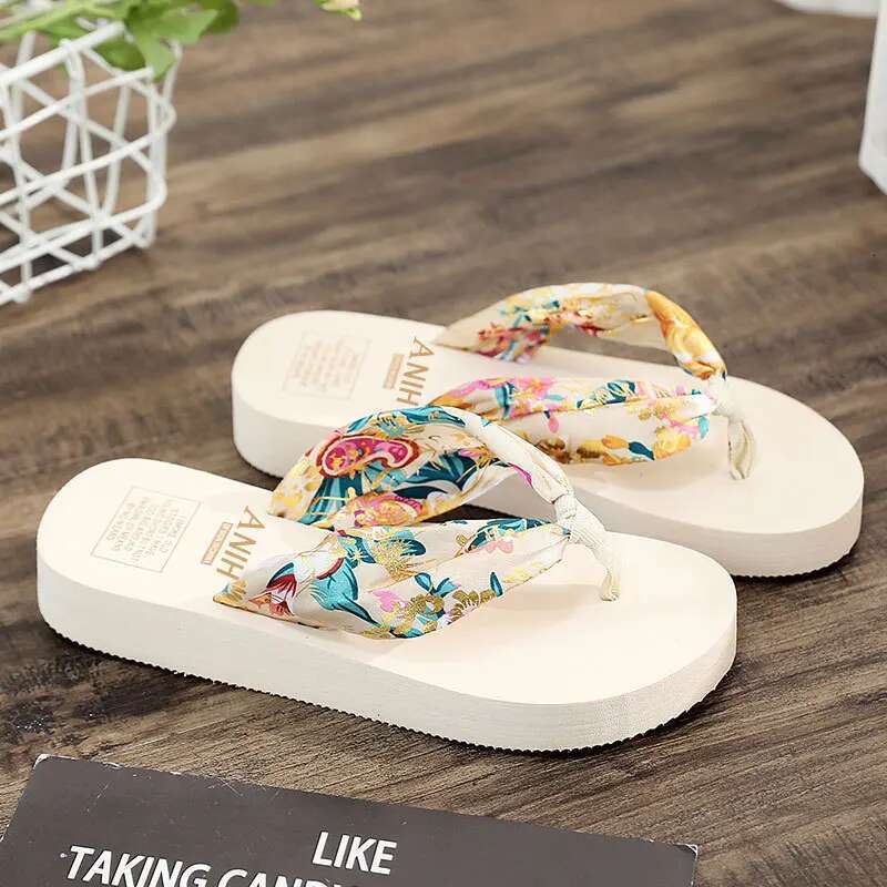 2025 Summer New Flip up Beach Shoes Casual Shoes Outdoor Wedge Designer Fashion Sandals Summer Women's Shoes Casual Slippers
