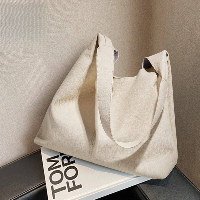 2025 Fashion Split Leather Handbag Women Underarm Tote Spring-Summer Lady Large Casual Hobo Shoulder Bag Pefect Gift