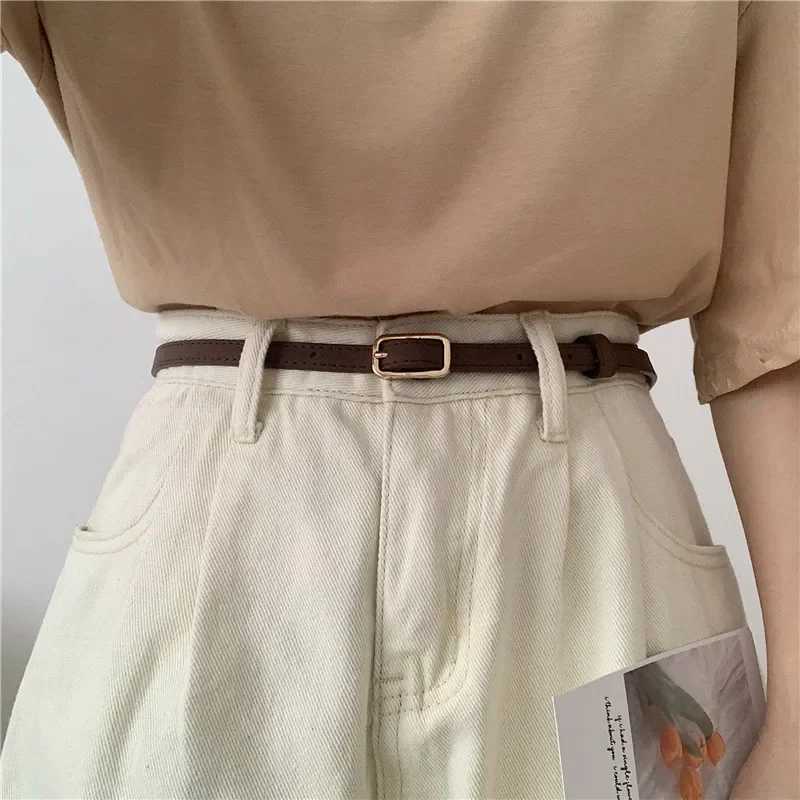 2023 Retro Small Belt Womens Black Simple Womens Pants Belt Decoration Womens Dress Set Jeans Belt W250326