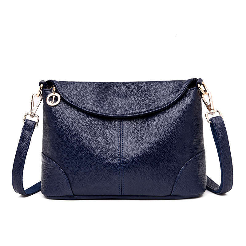 Bag women 2025 new fashion crossbody shoulder for middle-aged mothers, soft leather small square bag