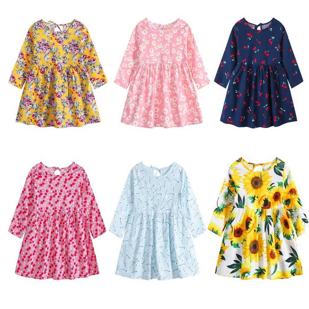 Spring and autumn childrens clothing long sleeved cotton childrens clothing printed baby clothing girls clothing W250326