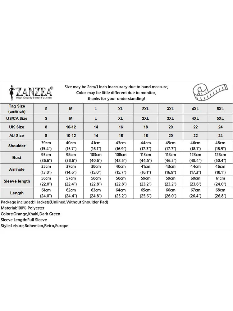 ZANZEA Fashion Long Sleeve Cargo Jackets Women Autumn Stand Collar Button Up Outwear Solid Work Wear Casual Loose Jacket 250321
