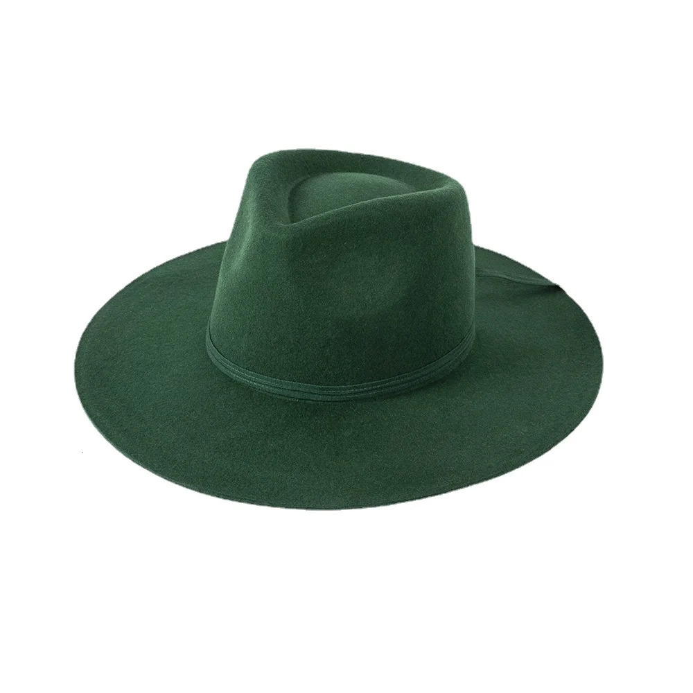 100% wool Fedora hat womens autumn and winter ribbon bow fashionable casual crown top jazz top hat unisex shopping warm bowling hat 250325