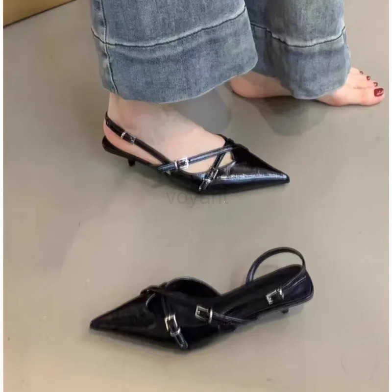 Elegant Par Dress Shoes for Wen Sandals Wens Pointed Toe H Designer Stripper Shoe Talon Low H Pumps Zapatos Z250326