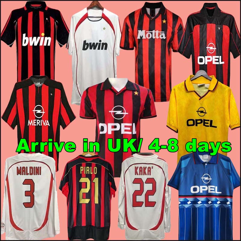 90 91 Retro shirts SOCCER JERSEYS 95 96 97 Gullit 01 02 03 12 14 15 Maldini Van Basten football KAKA Inzaghi 06 07 PIRLO SHEVCHENKO BAGGIO JERSEY 999