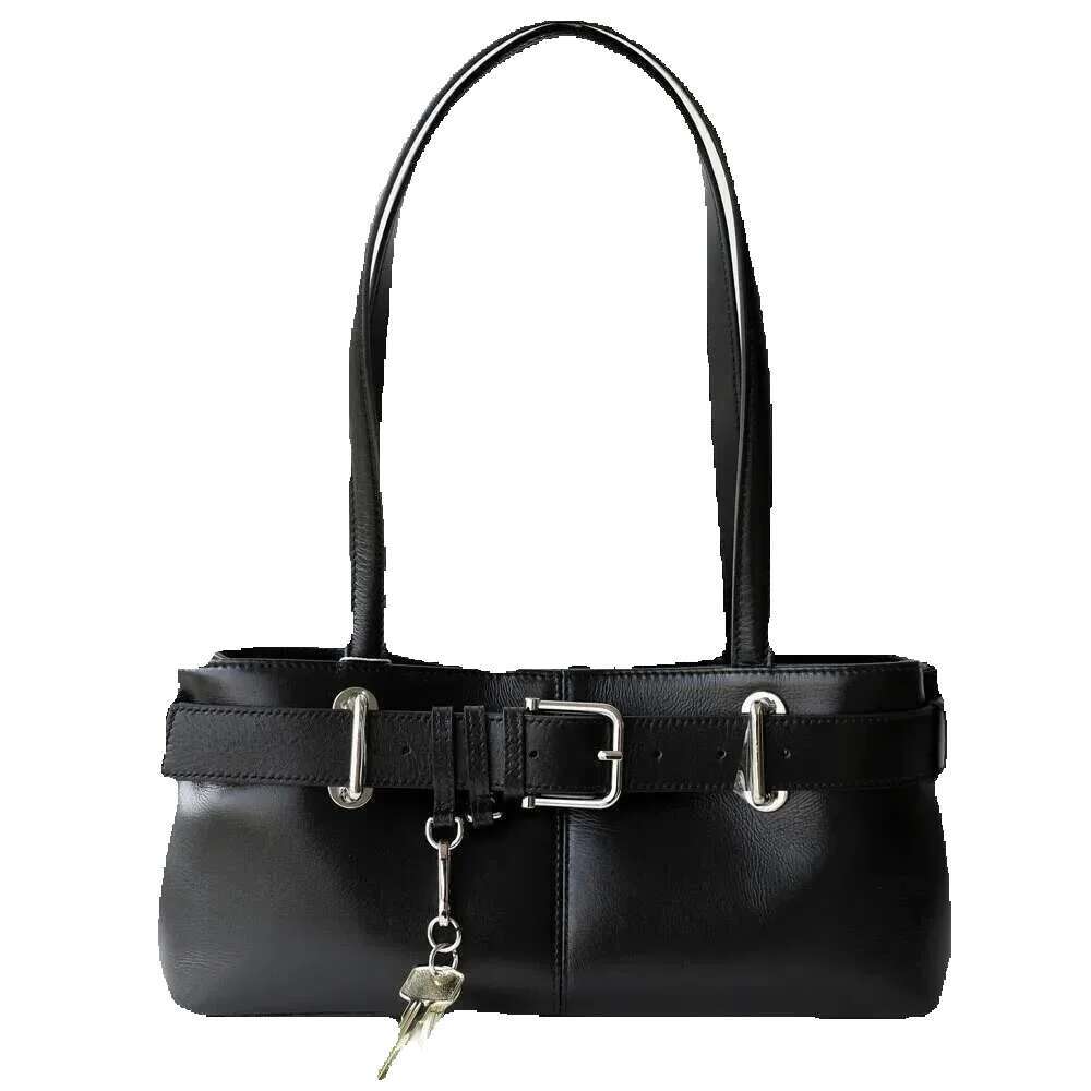 Relwaver Women Shoulder Genuine Leather Handbag 2025 Spring Summer Fashion Underarm Chic Suede Ladies Long Tote Bag
