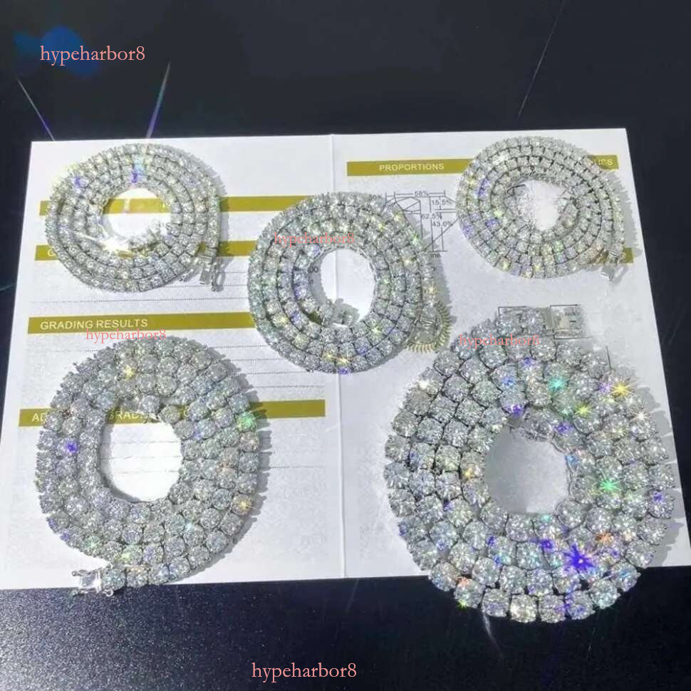 necklaces for women fashion Designer Pendant locket chains Hip Hop Sier VVS Moissanite Dia necklace Jewelry tennis chain