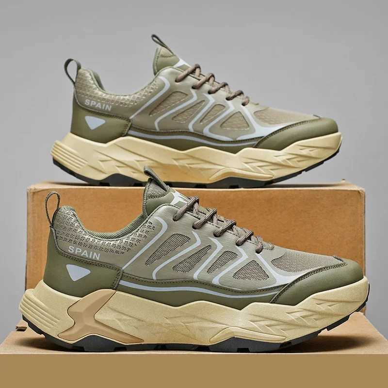 Thick Sole Breathable Anti Slip Sneakers 2025 Spring Hot S Mens Casual Shoes Fashionable and Cfortable Four Seasons SportsC250325