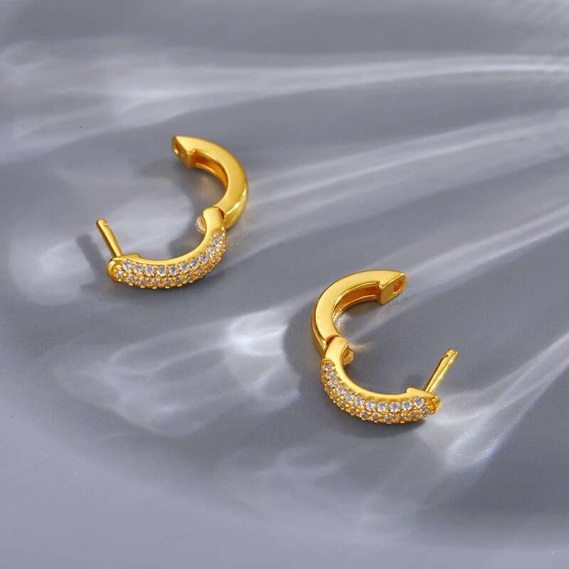 Fashion Moissanite Earrings For Women Jewelry 100% 925 Sterling Silver Sparkling Wedding Jewelry Gifts with GRA Certificate
